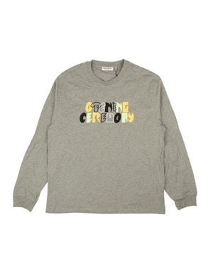 Opening Ceremony Heather Ls Graphic Logo Tee - Gray