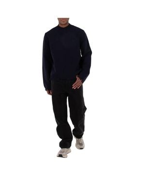 Ambush Felted Knit Distressed Sweater - Blue
