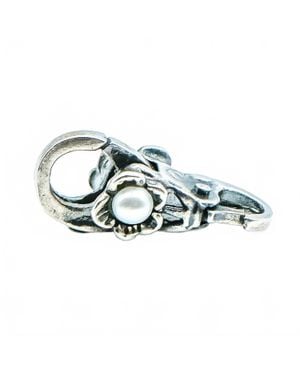 Trollbeads Flower Pearl Lock Clasp - Blue