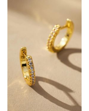 UNCOMMON JAMES Tiny Huggie Earrings - Natural