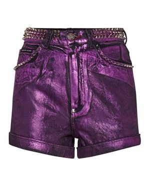 Philipp Plein Hot Pants Tie Dye - Gray