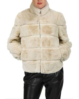 Love Token Alex Faux Fur Jacket - Natural