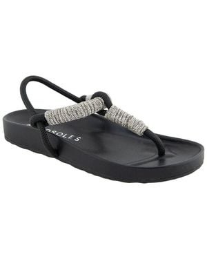 Aerosoles Leve Flat Sandal - Black