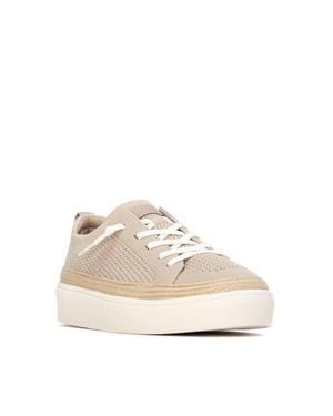 Xti Refresh Collection Casual Lace-Up Sneakers - Natural