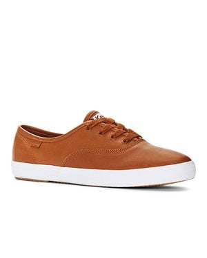 Keds Champion Premium Leather Sneaker - Brown