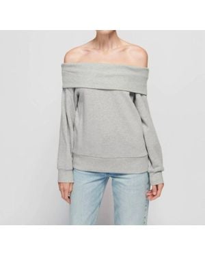 Nation Ltd Barbie Off The Shoulder Top - Gray