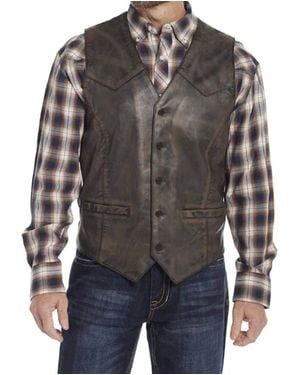 Cripple Creek Button Vest - Black