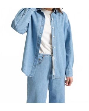 DAZE Haven Long Sleeve Shirt - Blue