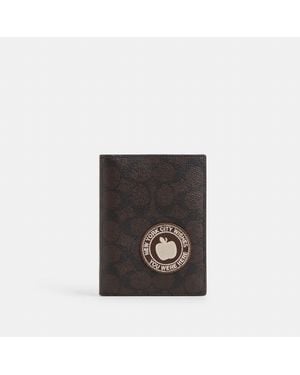 COACH Passport Card Case - Black