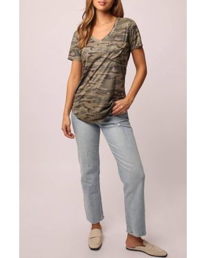 Another Love Phoenix Suede Pocket Tee - Multicolor