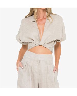 Just BEE Queen Chiara Top - Gray