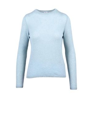 Eleventy Light Cashmere Crewneck Sweater - Blue