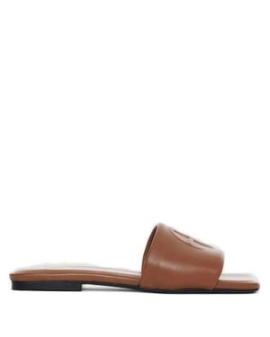 Anine Bing Ria Slides - Brown