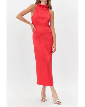 Greylin Brayeln Midi Dress - Red