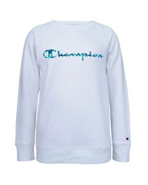 Champion Sweatshirt Kid Tie-Dye Fleece Long Sleeve Crew Neck Red545 - Blue