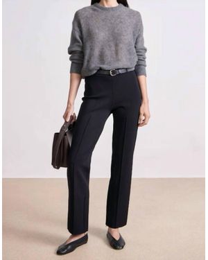 Apiece Apart Straight Pull On Zip Hem Pants - Black