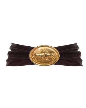 JUAN DE DIOS Galope Leather Belt - Black