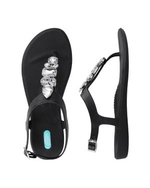 Oka-B Monroe Flat Sandals - Black