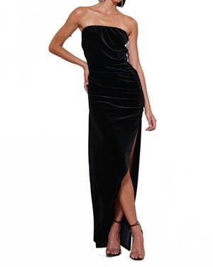 Bishop + Young Luxe Velvet Icon Strapless Dress - Black