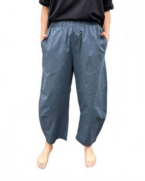 Mono B Athleisure Barrel Pants - Blue