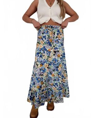 Bila77 Lotus Maxi Skirt - Blue