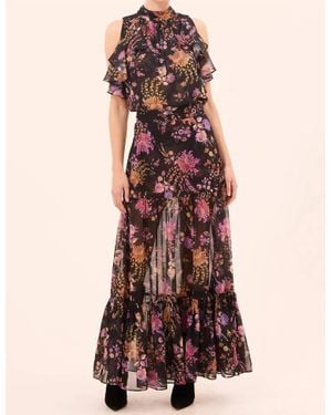 MISA Los Angles Mavi Maxi Skirt - Red