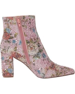 Betsey Johnson Cady Floral Bootie - Purple