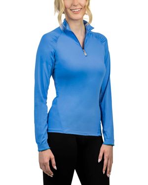 Kastel Denmark 1/4 Zip Long Sleeve Sun Shirt - Blue