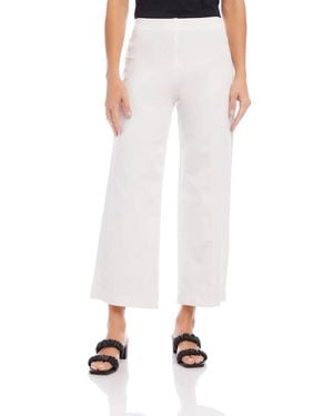 Fifteen Twenty Wide Leg Cropped Pants - White