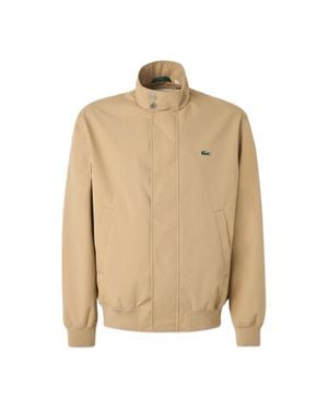 Lacoste Harrington Twill Waterproof Jacket - Natural