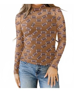 Aapparella Mesh Football Top - Brown