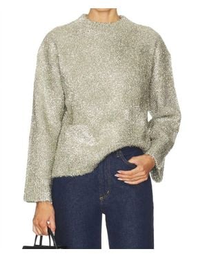 Simon Miller Cher Tinsel Knit Sweater - Natural