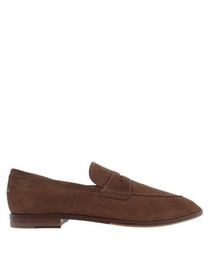 Bally Wedian Nubuk Penny Loafers - Brown