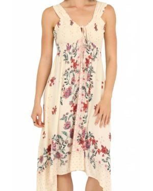 Angie Sleeveless Printed Dress - Pink