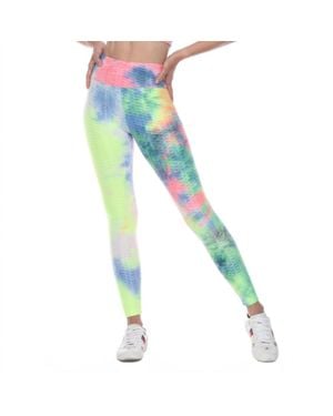 GOLDHAUS Tiktok Tiedye Leggings - Green