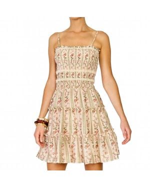 Line & Dot Whitney Mini Dress - Natural