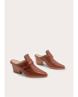 Kaanas Meridiana Distressed Loafer Mule - Pink