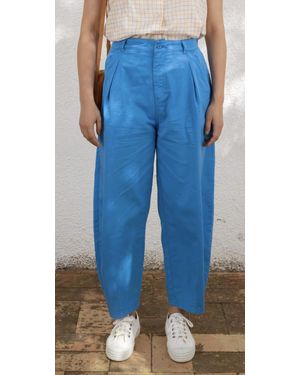 The Tiny Big Sister Pleated Pants - Blue
