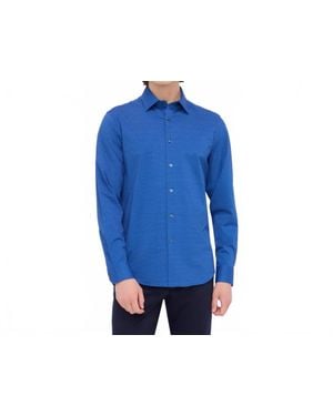 Bugatchi Ooohcotton Jimmy Long Sleeve Shirt - Blue