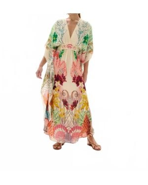 Carolina K Taiel Kaftan Midi Dress - Red