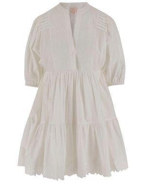 CALLING JUNE Dove Mini Dress - White