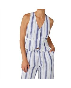 Bella Dahl Cinch Back Vest - Blue