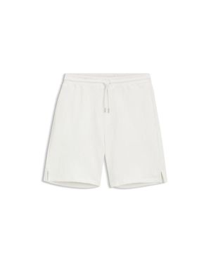 HUGO Stretch-Cotton Shorts With Creased Effect - White