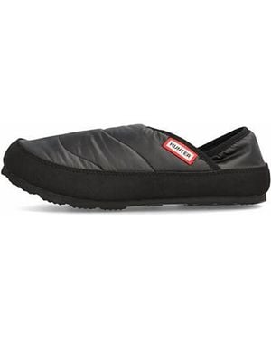 HUNTER Puffer Slippers - Black