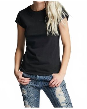 Recycled Karma Cotton Fitted Tee - Black