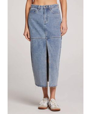 Saltwater Luxe Parker Midi Skirt - Blue