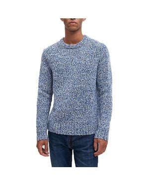 7 For All Mankind Marled Wool Pullover Sweater - Blue