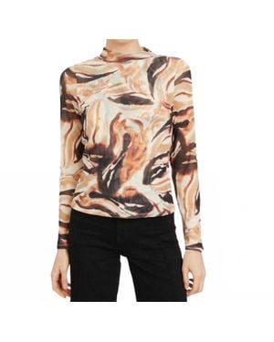 Caballero Marta Long Sleeve Top - Multicolor