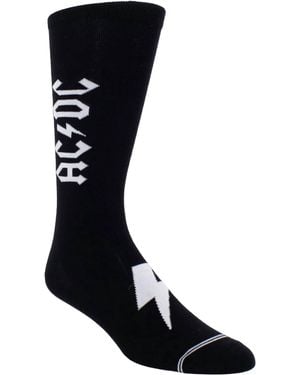 Perri's Socks Acdc Premium Crew Socks - Black
