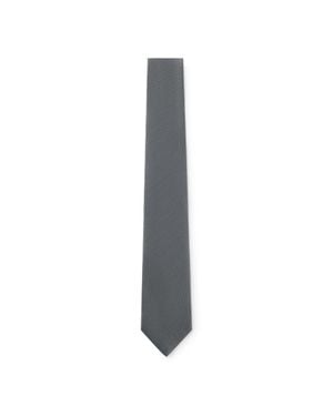 BOSS Jacquard-Pattern Tie - Gray